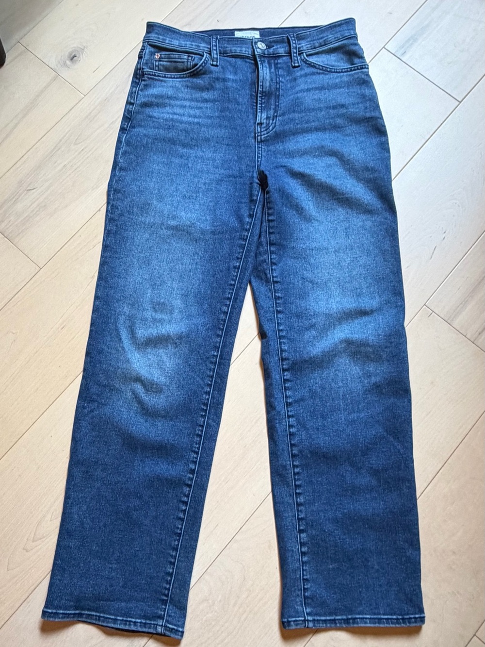 Hudson Jeans “The Noa” High-Rise Straight Leg | Dark Blue Wash | Size 28
